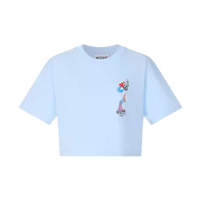 THE PRINTED COTTON JERSEY CROP TOP